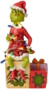 Jim Shore Dr Seuss 6008887 Grinch on Present Figurine