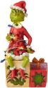 Jim Shore 6008887 Grinch on Present Figurine