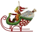 Jim Shore 6008895 Grinch and Max in Sleigh Ornament