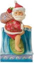 Jim Shore 6008933 Santa Surfing Figurine