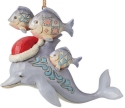 Jim Shore 6008936 Christmas Dolphin Ornament