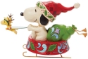 Jim Shore 6008956 Santa Snoopy in Dog Bowl Figurine