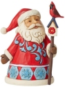 Jim Shore 6009010 Santa with Cardinal Figurine