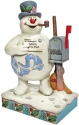 Jim Shore Frosty 6009107 Frosty Next to Mailbox Figurine
