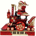 Jim Shore 6009118 Santa on FAO Train Figurine