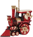 Jim Shore 6009120 FAO Santa in Train Ornament
