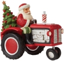 Jim Shore 6009122 Santa Driving Tractor Figurine