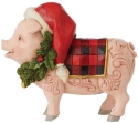 Jim Shore 6009124 Country Christmas Pig Figurine