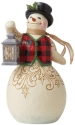Jim Shore 6009127N Snowman With Plaid Vest Figurine