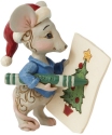 Jim Shore 6009137 Crayola Christmas Mouse Mini Figurine