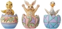 Jim Shore 6009158 Set of 3 Mini Easter Eggs Figurine