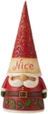 Jim Shore 6009185 Naughty and Nice 2 Sided Gnome Figurine