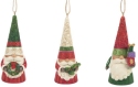 Jim Shore 6009186i Christmas Gnomes Ornaments Set of 3