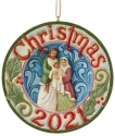 Jim Shore 6009193 Holy Family Dated 2021 Ornament