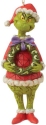 Jim Shore Dr Seuss 6009205 Grinch Holding Wreath Ornament