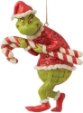 Jim Shore 6009206 Grinch Stealing Candy Cane Ornament