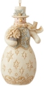 Jim Shore 6009401 Holiday Lustre Snow Ornament