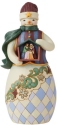 Jim Shore 6009402 Snowman Holding Nativity Figurine