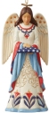 Jim Shore 6009454 Patriotic Angel and Flag Ornament