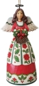 Jim Shore 6009456 Christmas Floral Angel Ornament