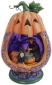 Jim Shore 6009511 Lighted Pumpkin Diorama Figurine