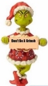 Jim Shore Grinch 6009534 Don't Be a Grinch PVC Ornament