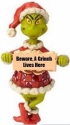 Jim Shore Dr Seuss 6009535 Beware a Grinch Lives Here Ornament