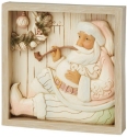 Jim Shore 6009566 Sitting Santa Plaque