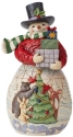 Jim Shore 6009692 Snowman Arms Full of Gifts Figurine