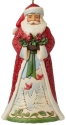 Jim Shore 6009693 Santa Holding Cardinals Hanging Ornament