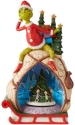 Jim Shore Dr Seuss 6009699N Grinch With Lighted and Rotating Scene Figurine