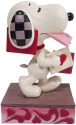 Jim Shore Peanuts 6010112 Snoopy Holding Valentine Figurine