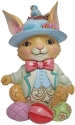 Jim Shore 6010274i Pint Size Bunny with Eggs Figurine