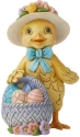 Jim Shore 6010276 Mini Chick with Easter Basket Figurine