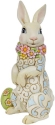 Jim Shore 6010278 Easter Bunny with Floral Wreath Figurine