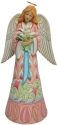 Jim Shore 6010279 Easter Angel with Lilies & Dove Figurine