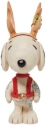 Jim Shore 6010327 Snoopy Reindeer Mini Figurine