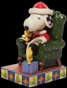 Peanuts by Jim Shore 6010328 Santa Snoopy with Woodstock Figurine