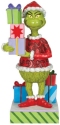 Jim Shore Dr Seuss 6010778 Grinch Holding Present Figurine