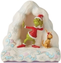 Jim Shore Dr Seuss 6010780 Grinch and Max Listening In Snow Figurine