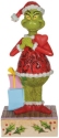 Jim Shore Dr Seuss 6010782 Grinch with Large Blinking Heart Figurine