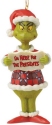 Jim Shore Dr Seuss 6010788N Grinch I'm Here For The Presents Ornament