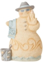 Jim Shore 6010807N Coastal Snowman With Beach Towel Figurine