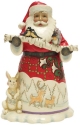 Jim Shore 6010816N Santa With Branch & Animals Figurine