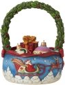 Jim Shore 6011173 Christmas Basket + 3 Ornaments