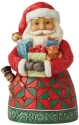 Jim Shore 6011481N Santa Arms Full Of Gifts Pint Size Figurine