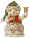 Jim Shore 6011490 Mini Snowman With Christmas Bells Figurine