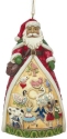Jim Shore 6011494N Twelve Days Of Christmas Santa Ornament