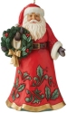 Special Sale SALE6011496 Jim Shore 6011496 Jolly Santa Holding Wreath Ornament