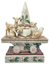 Jim Shore 6011623N White Woodland Gnome With Animals Figurine